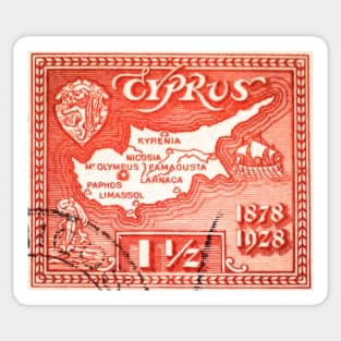 1928 Cyprus Stamp Sticker